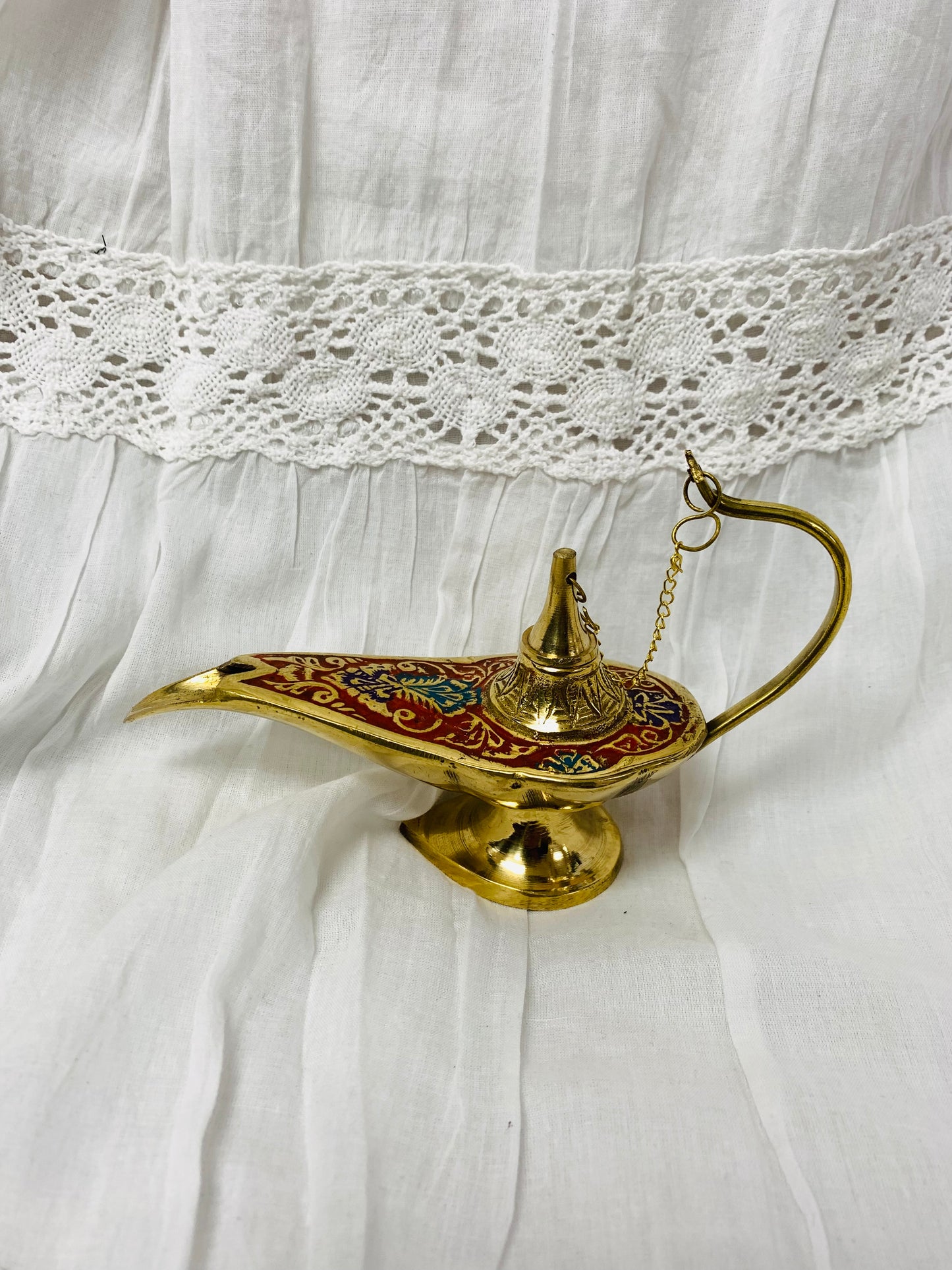 Bohemian style handcrafted Brass Magic Lamp # LAM921
