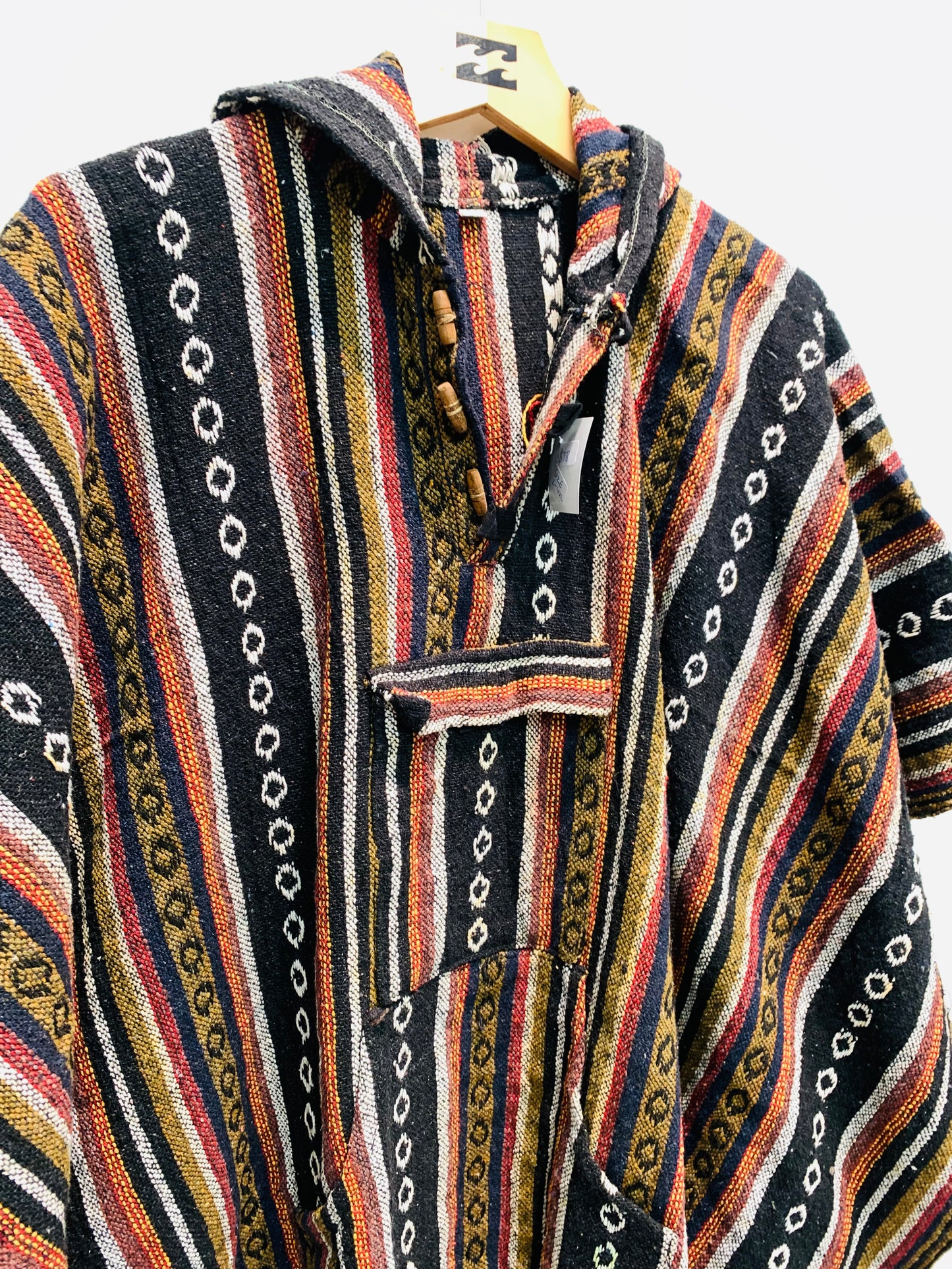 Boho handcrafted Hoodie UNISEX Gheri/ Dari poncho #60”