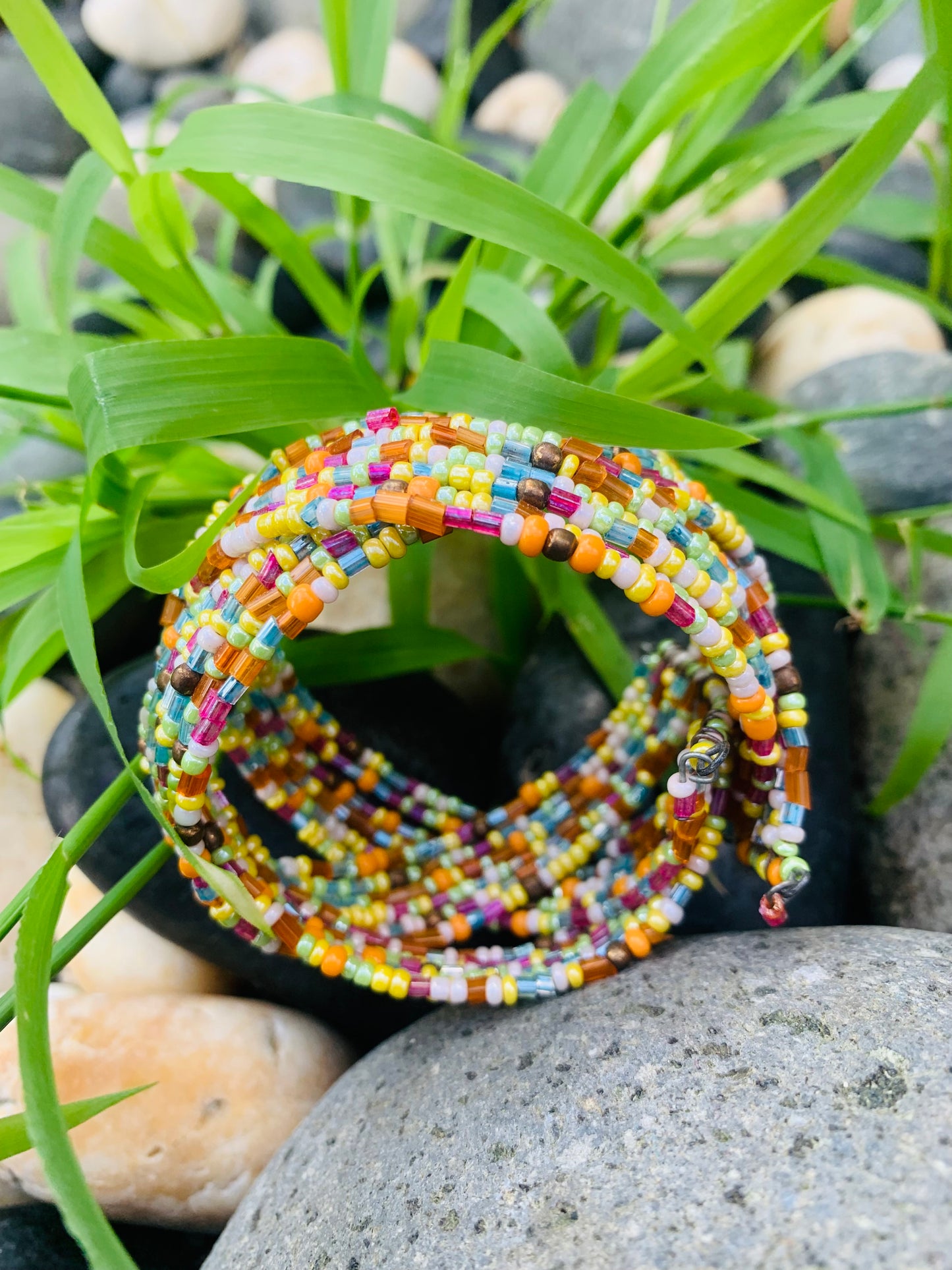 HIPPIE HANDCRAFTED HAND CUFF BEADS BANGLE #CUFF2283
