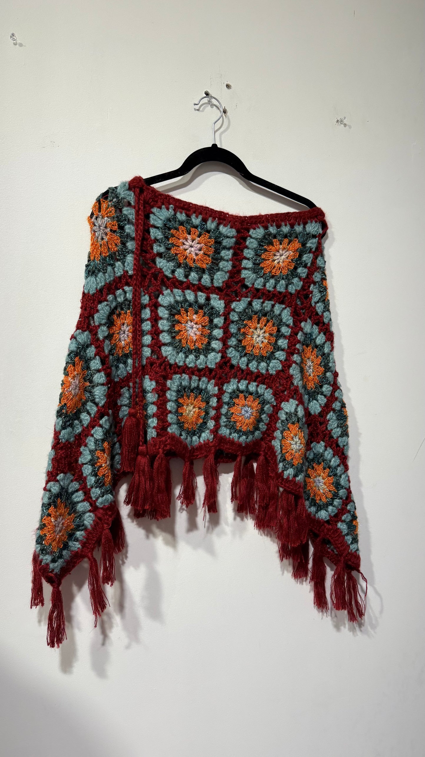 Handcrafted Crochet poncho #35