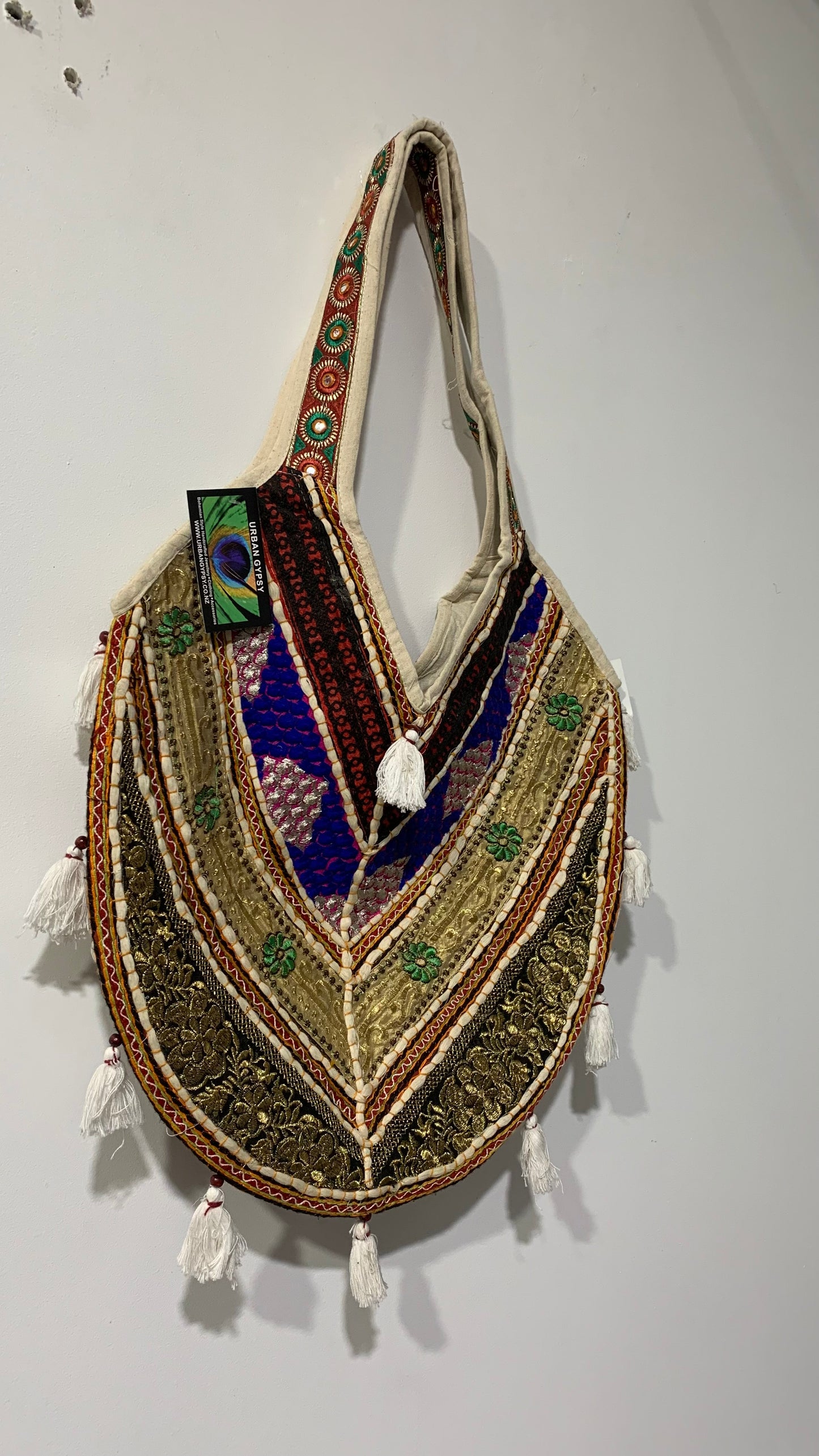 BOHEMIAN HANDCRAFTED TOTE BAG #7783