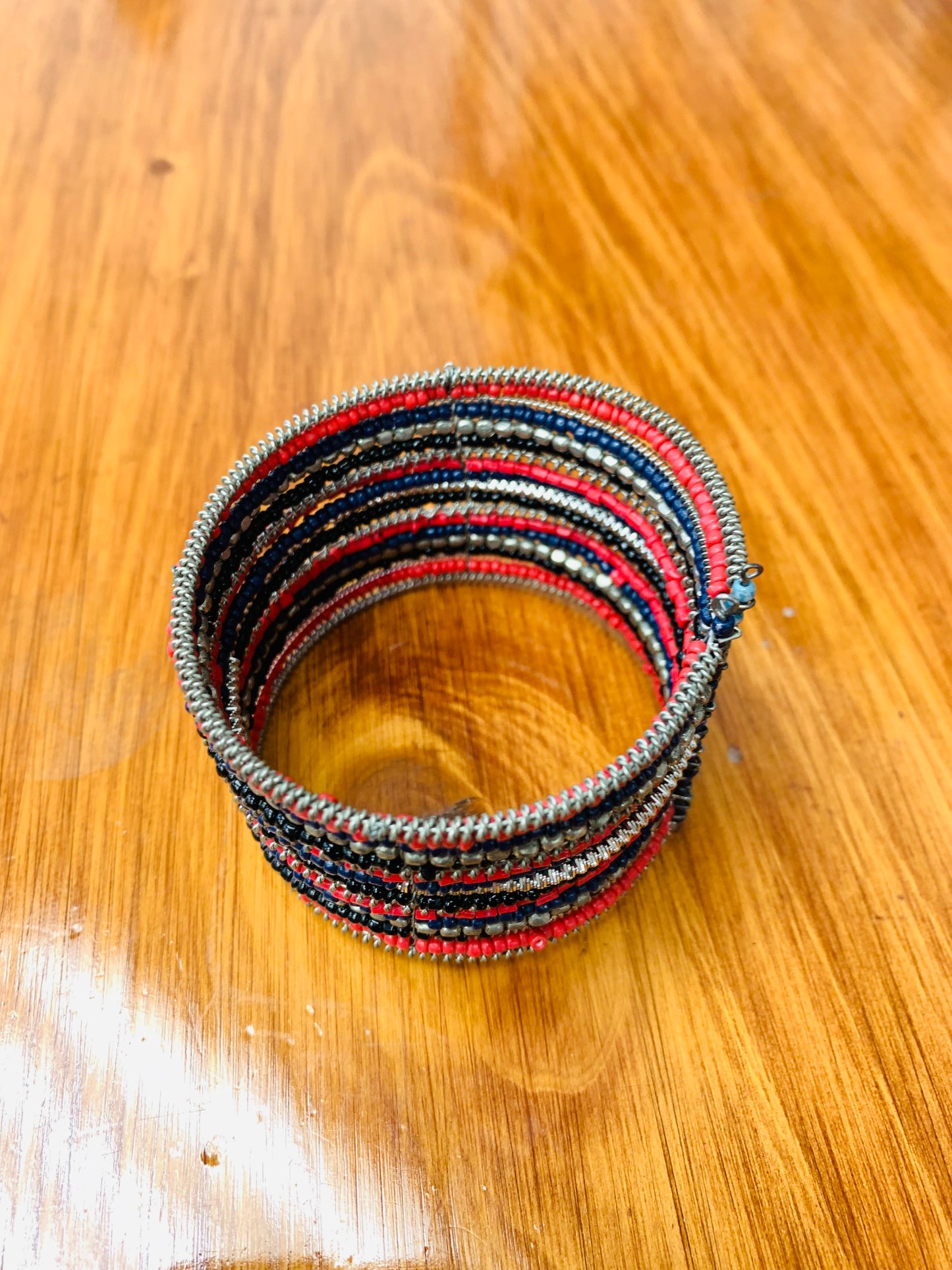 HIPPIE HANDCRAFTED HAND CUFF BEADS BANGLE #CUFF2286