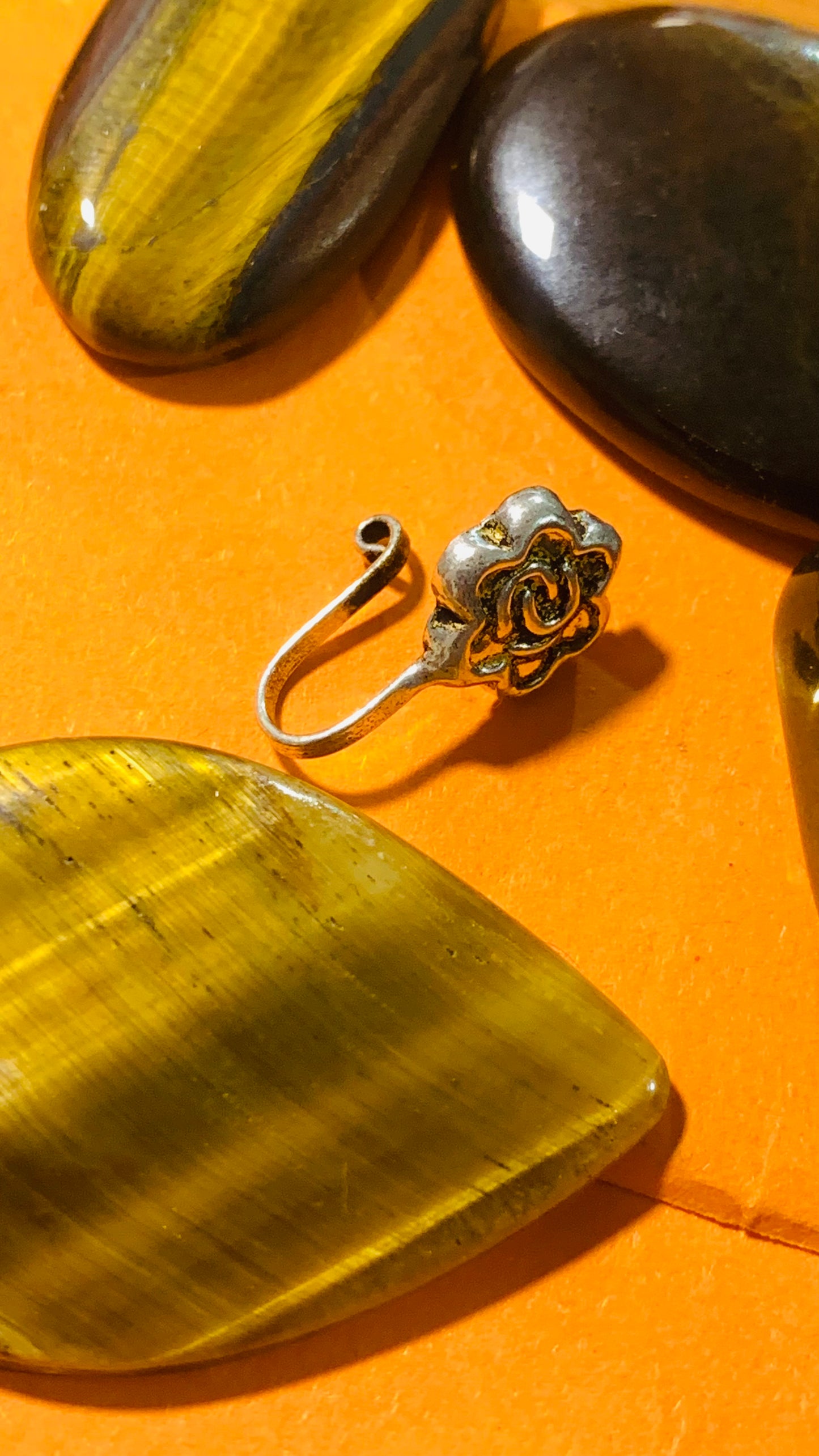 Bohemian handcrafted Clip on Nose Pins/ Nose Rings #830