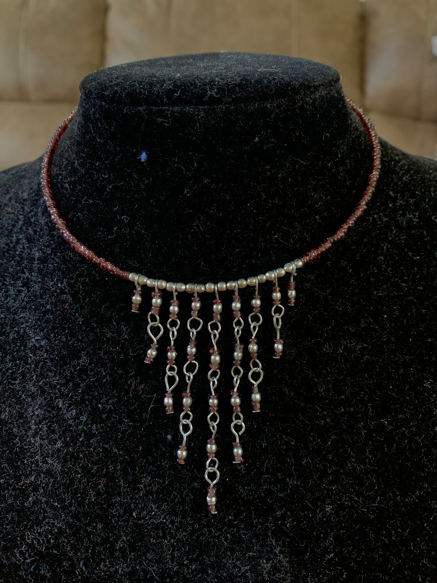 HANDCRAFTED SEED BEADS CHOKER #A201