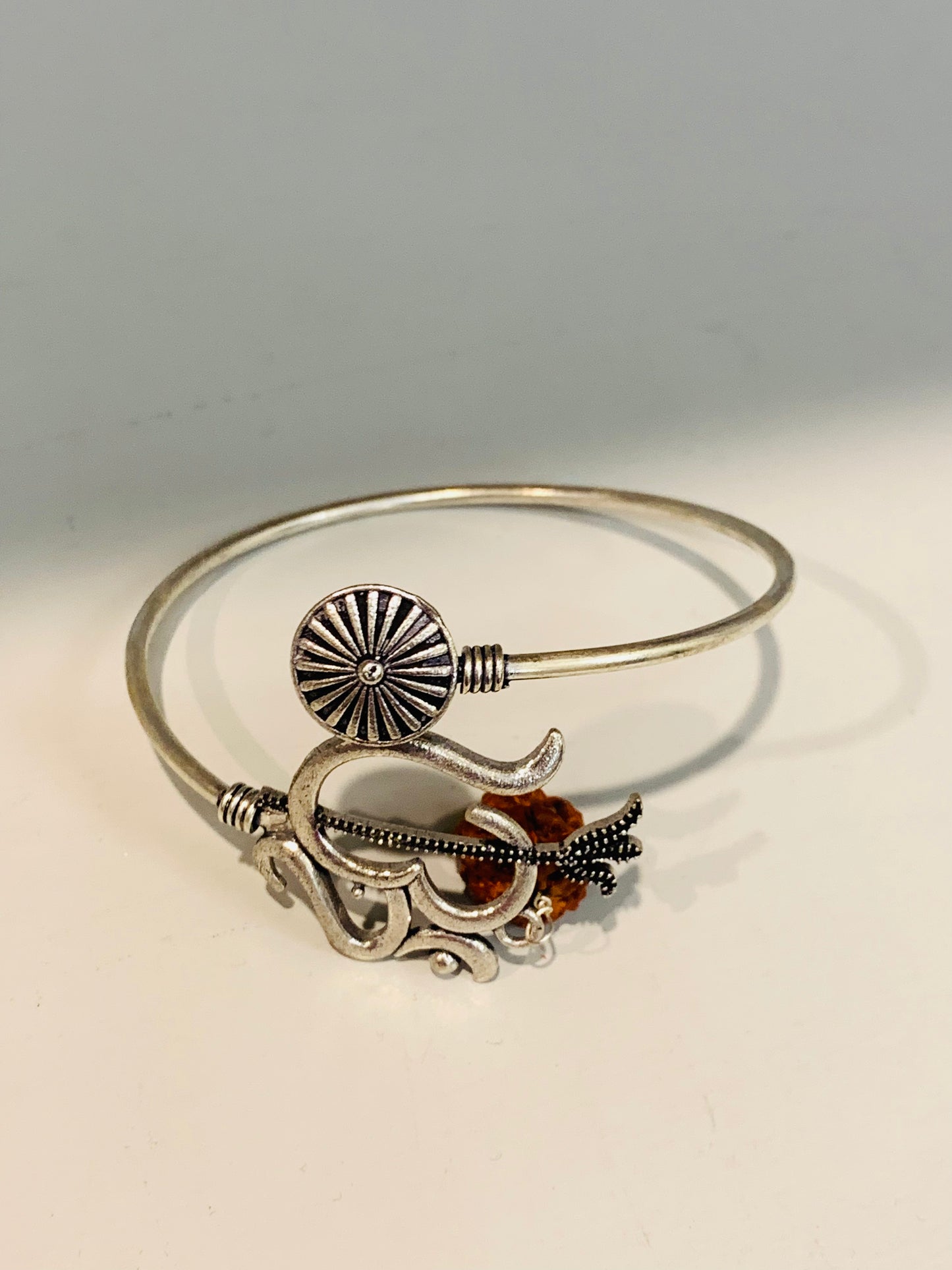 BOHEMIAN STYLE HANDCRAFTED RUDRAKSH AND BEADS BRACELET # 508025