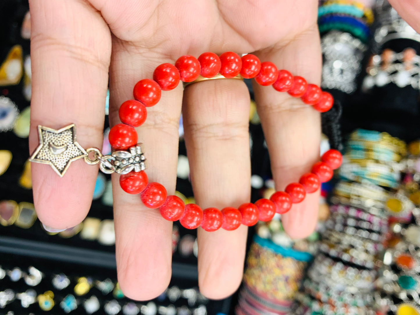 BOHEMIAN STYLE HANDCRAFTED BEADS BRACELET # 505602