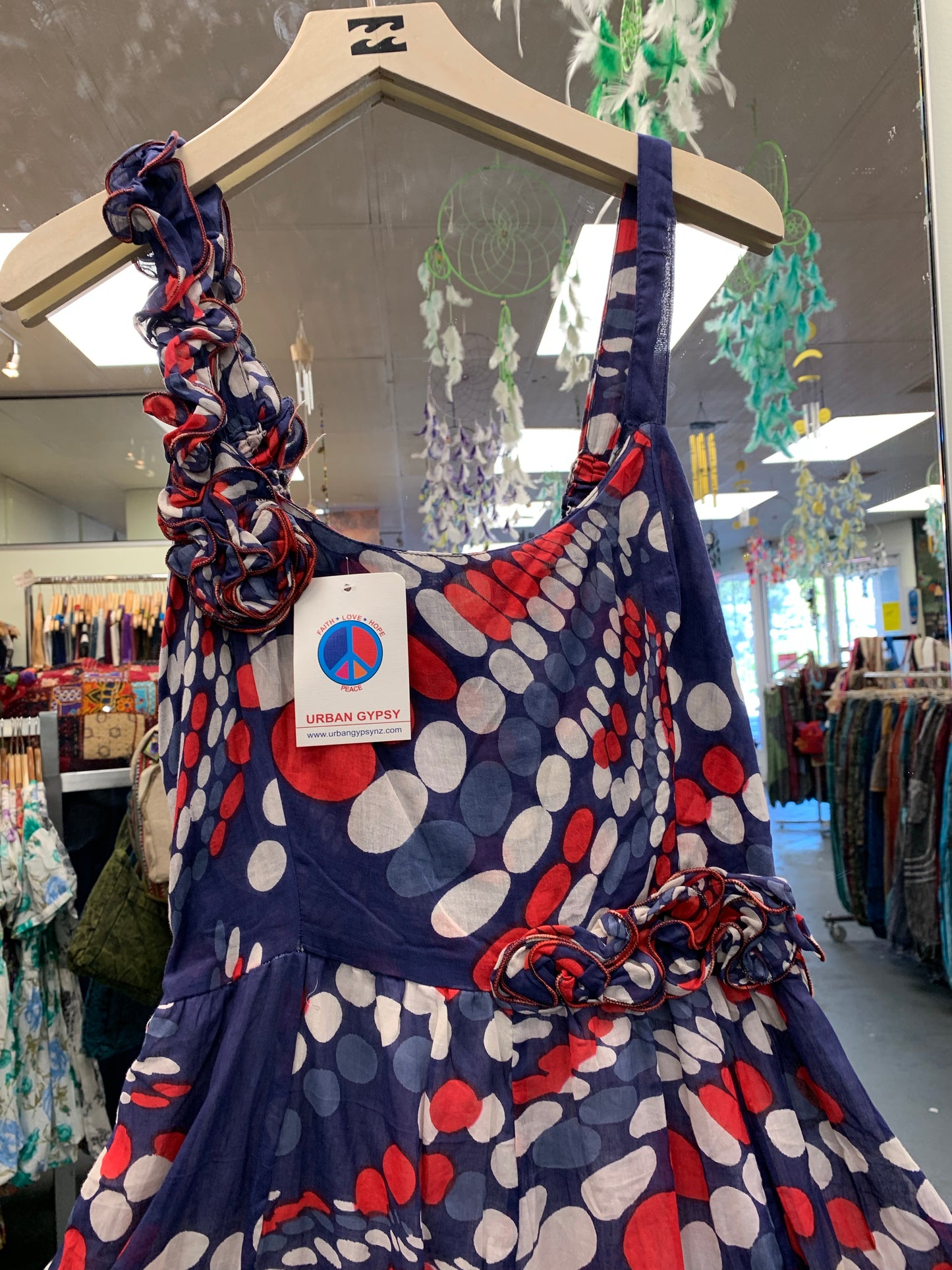 Bohemian style handcrafted dress #997