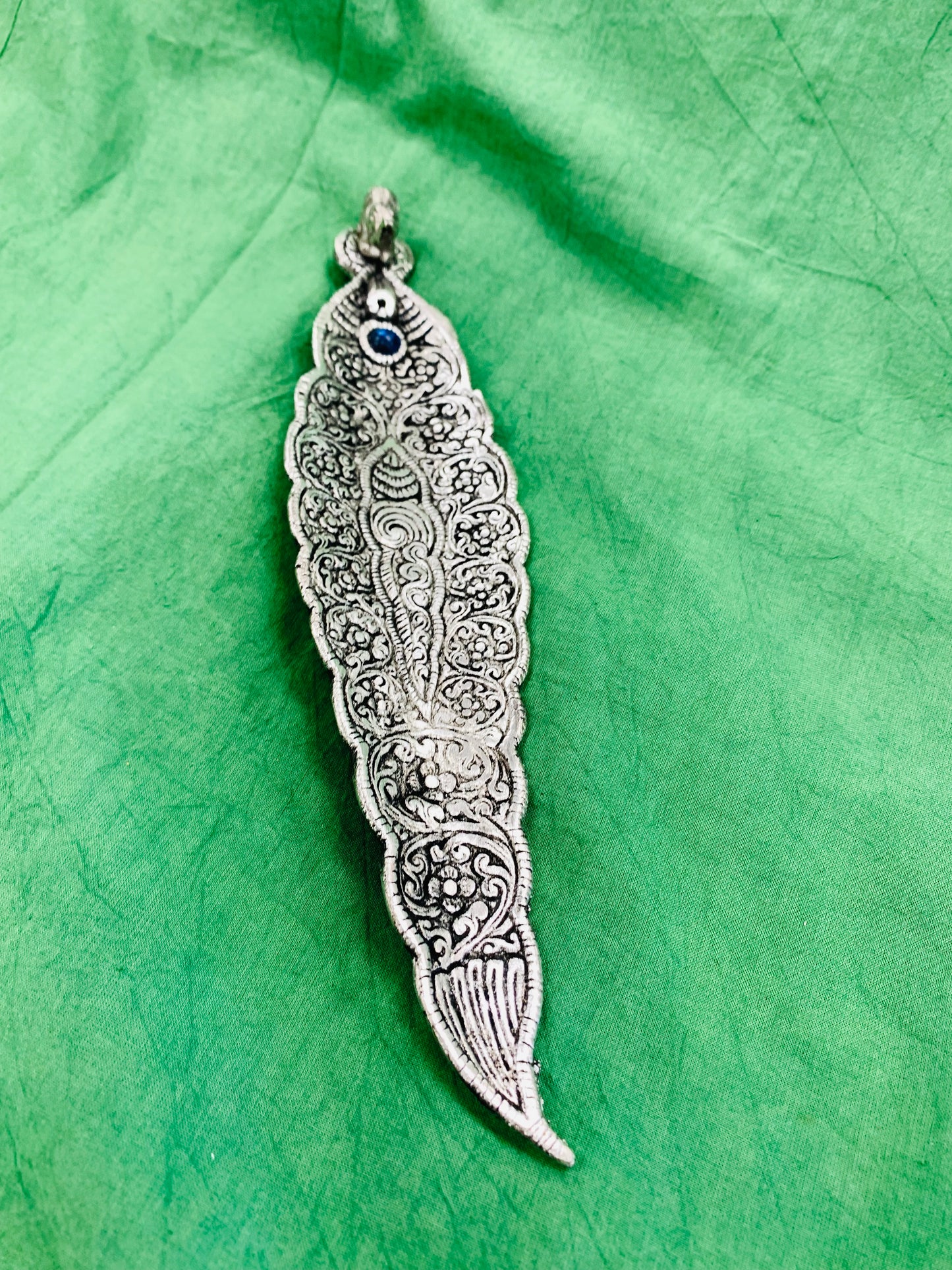 Bohemian style handcrafted metal Ash Catcher # 3232