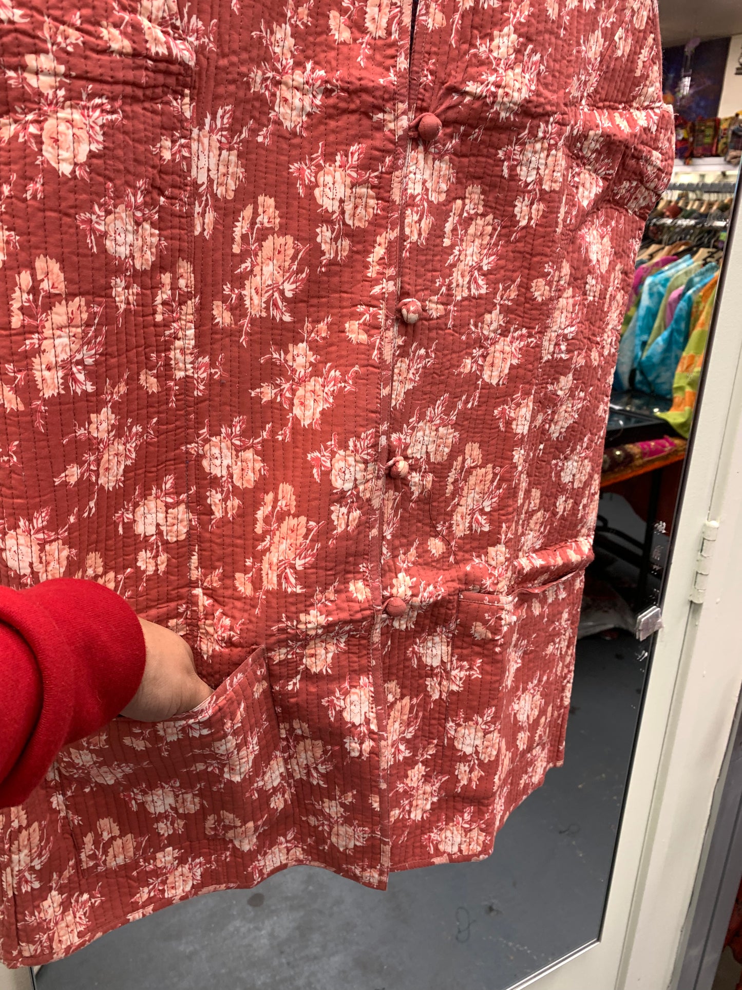 Handcrafted Reversible Waist length Quilting Kantha Vest # 4455669