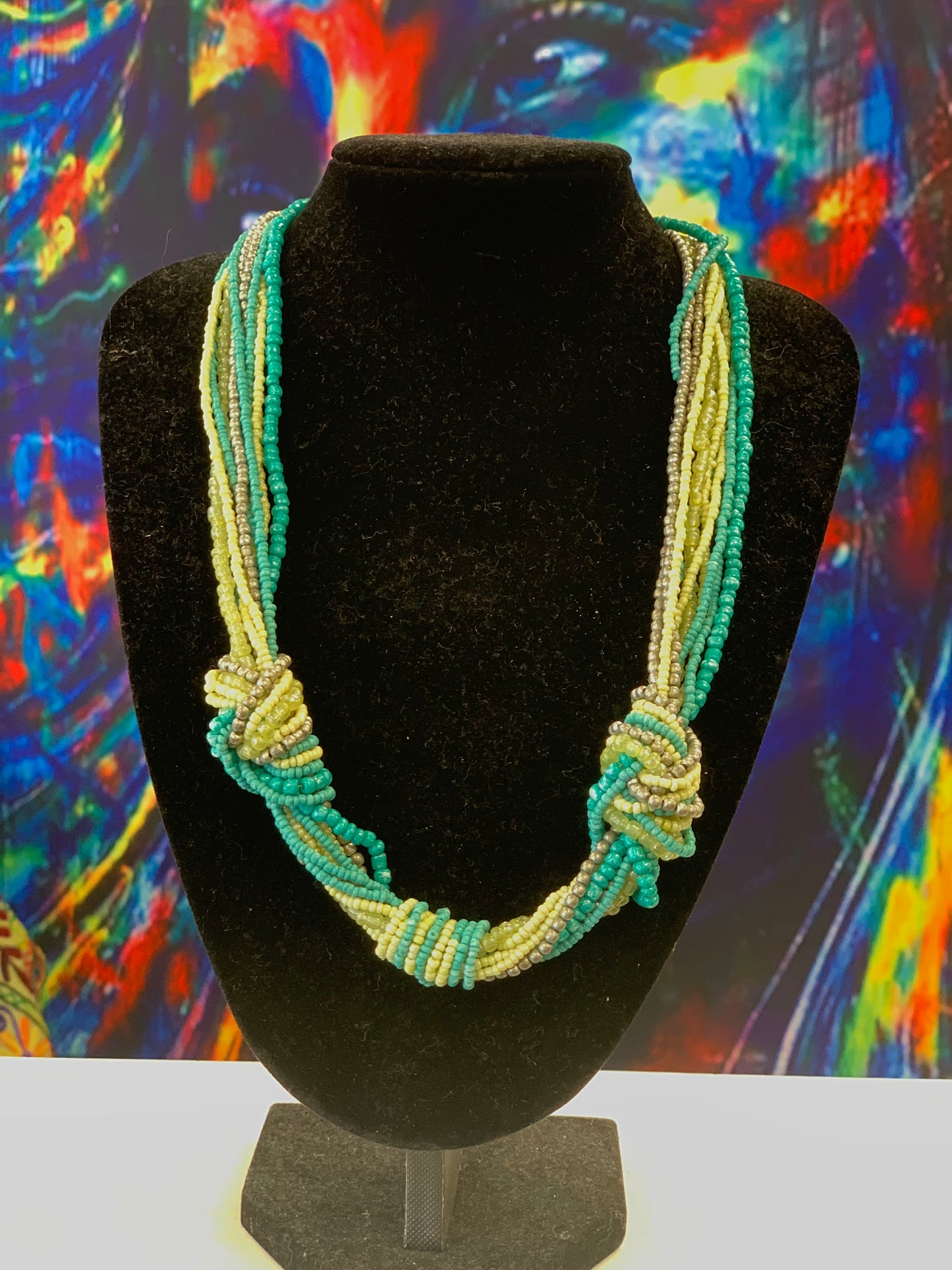 BOHEMIAN STYLE HANDCRAFTED BEADS NECKLACE #85552