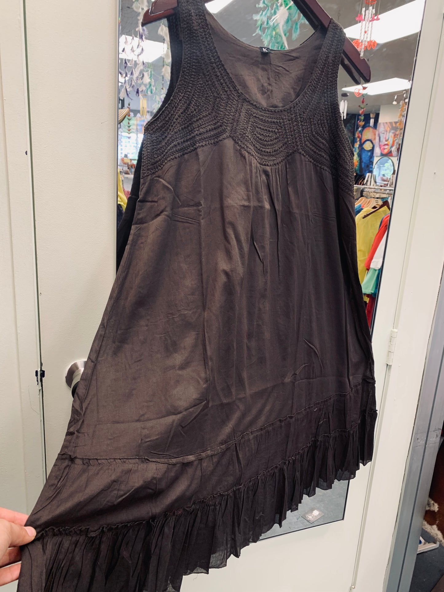 Bohemian style handcrafted cotton summer dress # 1110