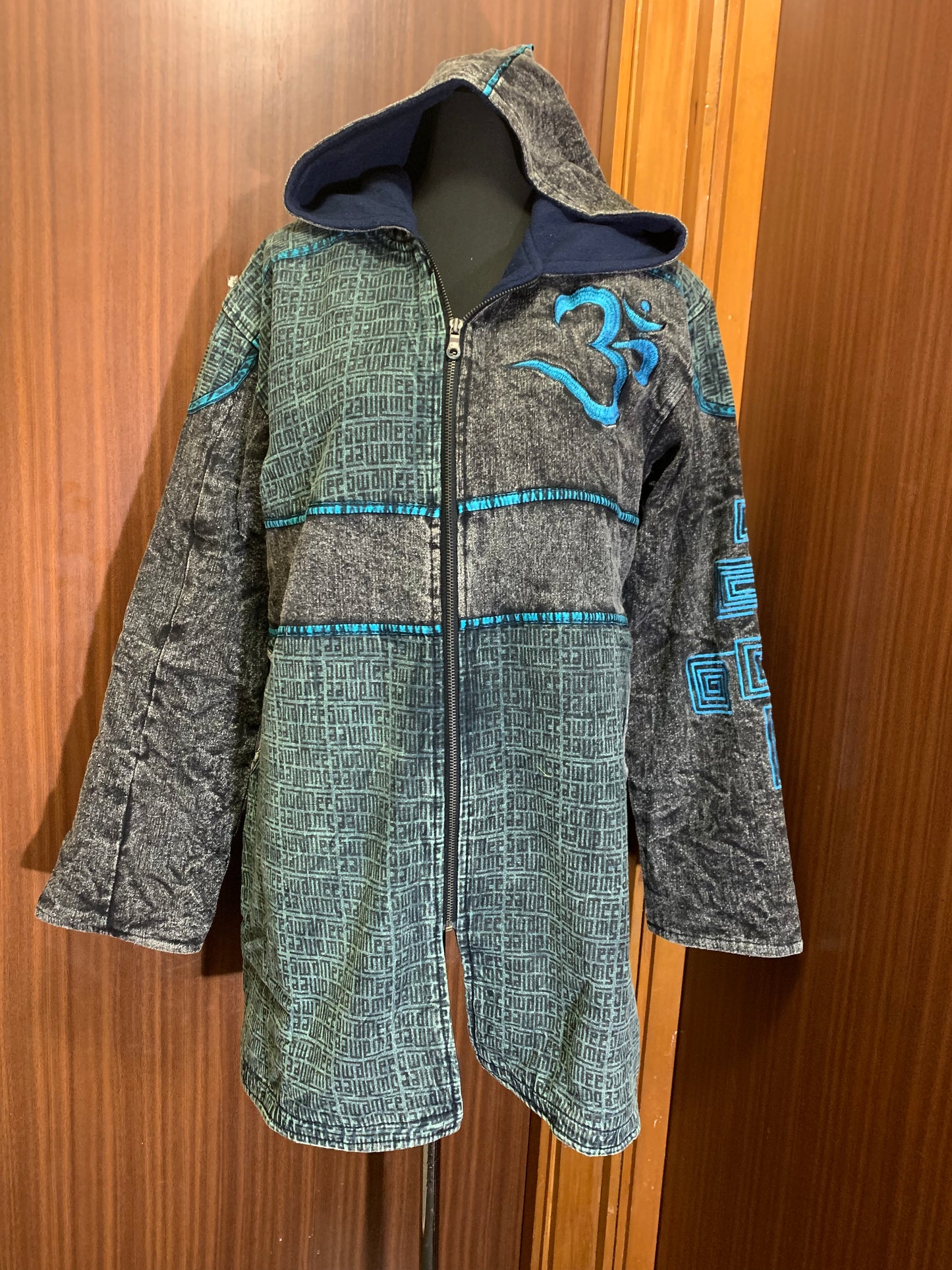 Bohemian style handcrafted UNISEX Warm OM Jackets #009957