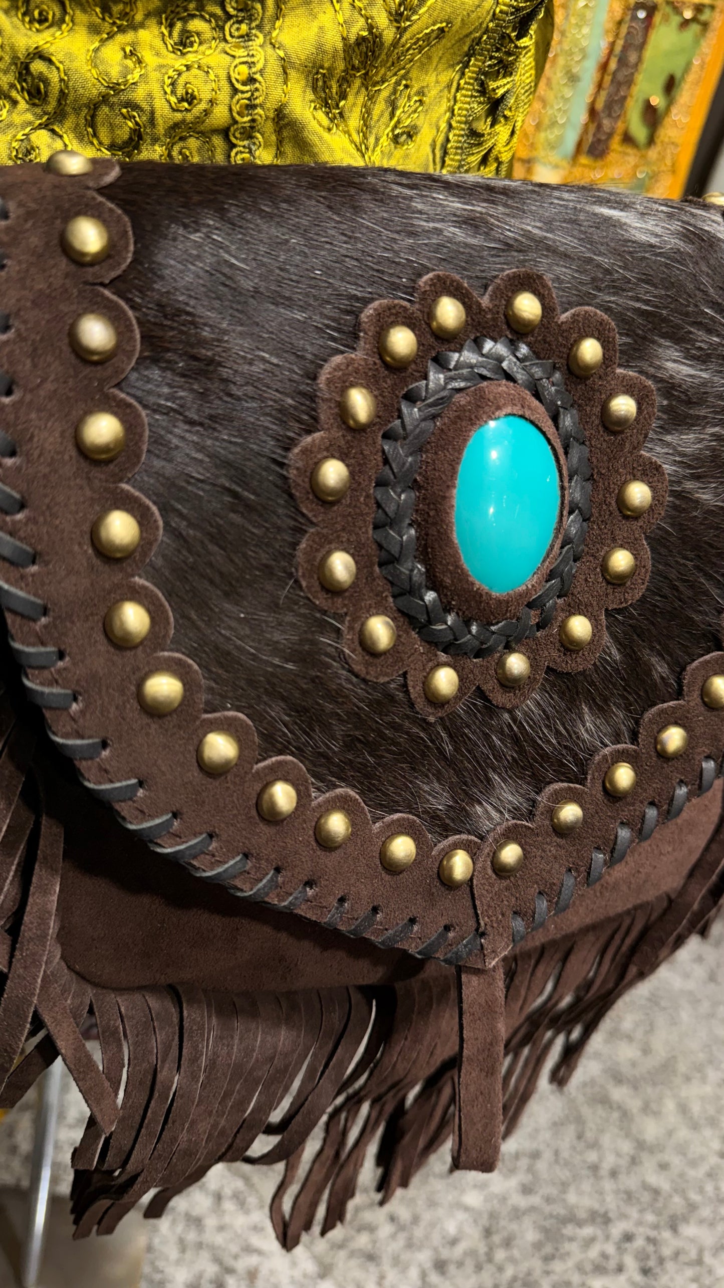 HANDCRAFTED GENUINE SUEDE LEATHER TOTE BAG  #LEA1080