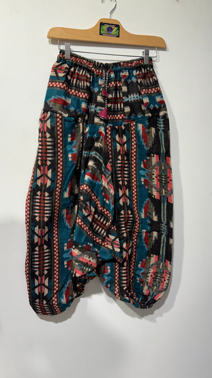HANDCRAFTED WARM DROP CROTCH PANTS #WOOL2124