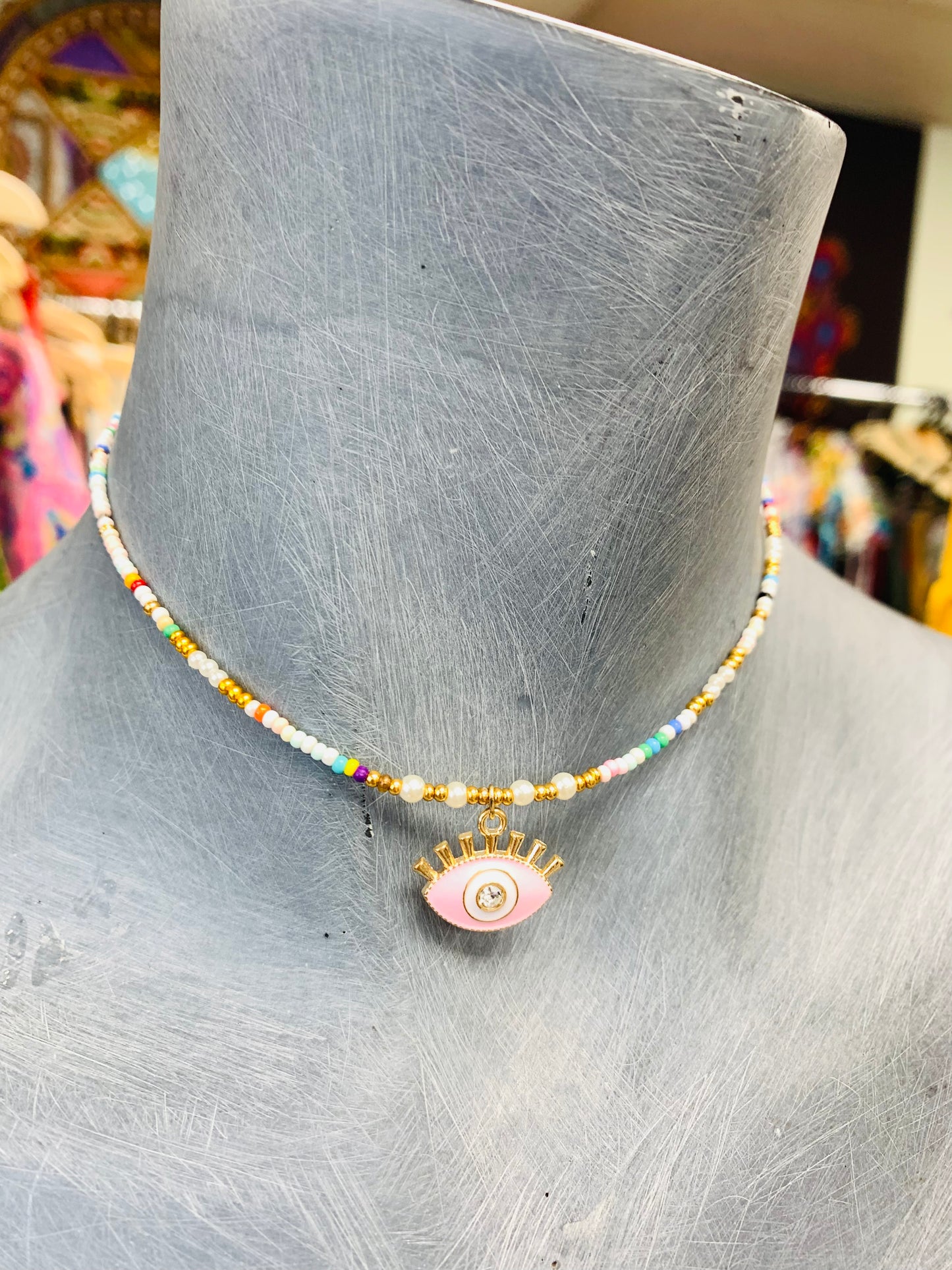 BOHEMIAN STYLE HANDCRAFTED BEADS NECKLACE #NECK33