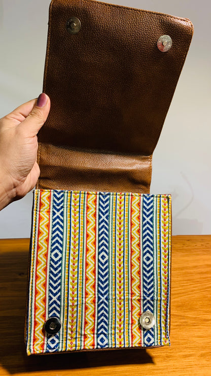 BOHEMIAN HANDCRAFTED PU LEATHER HANDBAG # 3331