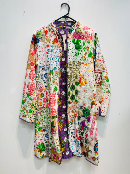 Bohemian style handcrafted Kantha / Quilting Jackets #0054