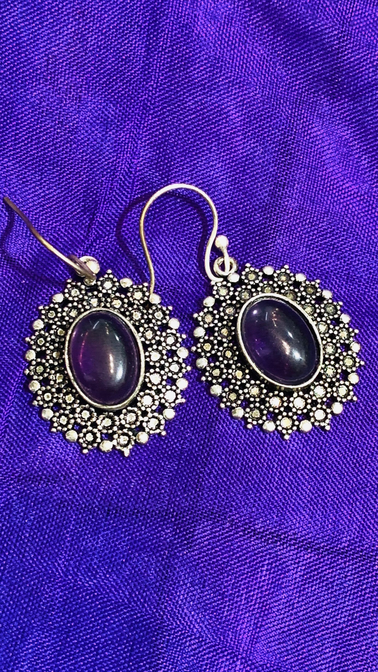 BOHEMIAN HANDCRAFTED  NATURAL STONE EARRINGS #EAR165