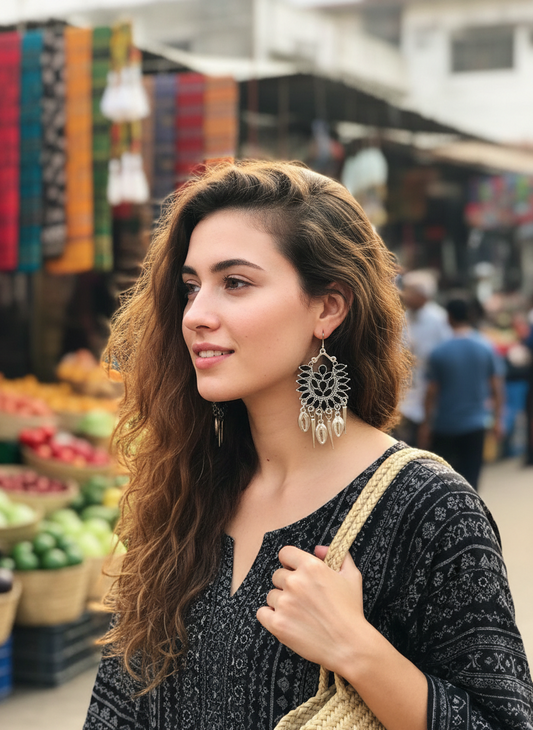 BOHEMIAN HANDCRAFTED EARRINGS #EAR119