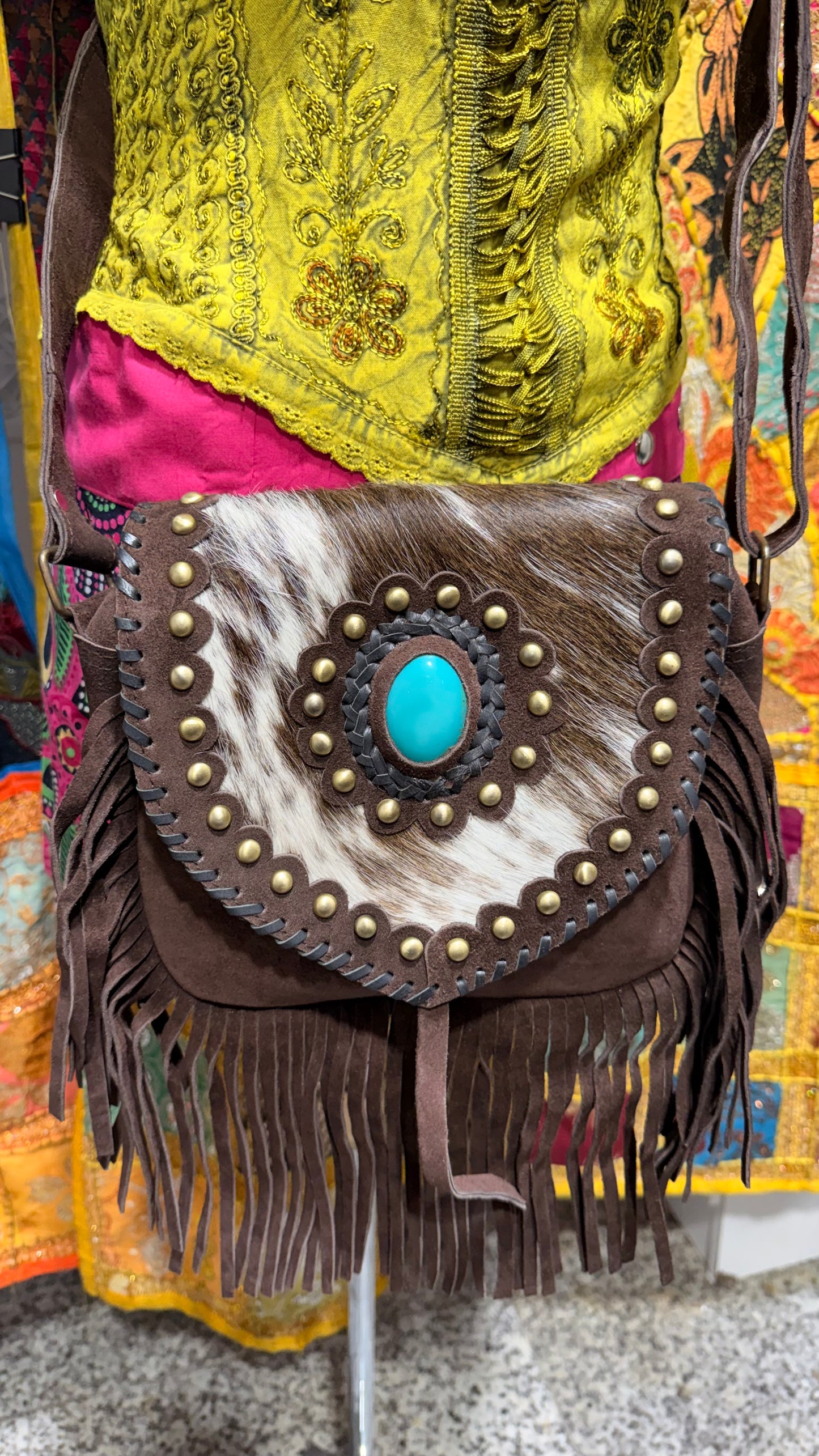 HANDCRAFTED GENUINE SUEDE LEATHER TOTE BAG  #LEA1081