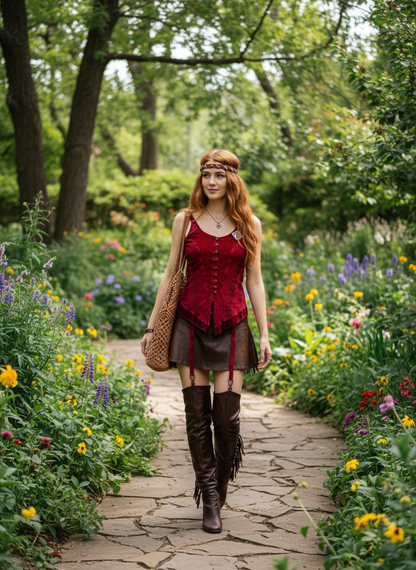 Bohemian Handcrafted Crop Top #CRTOP102