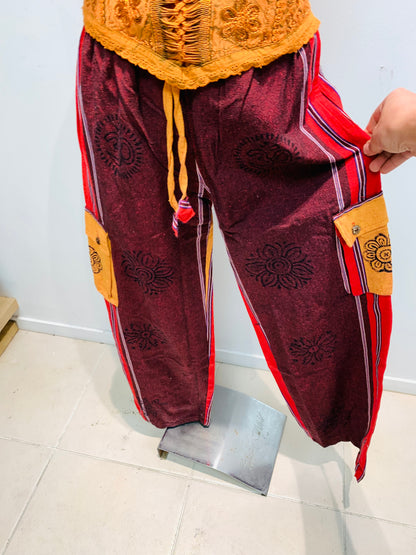 Bohemian Handcrafted Cargo Pants #STP163