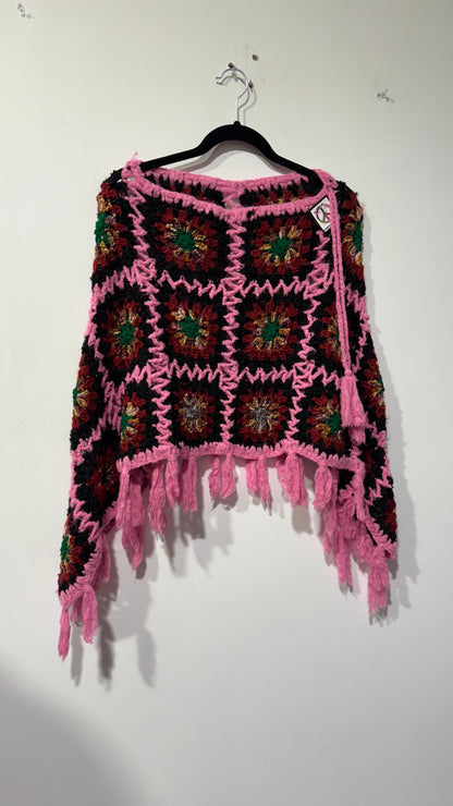Handcrafted Crochet poncho #37