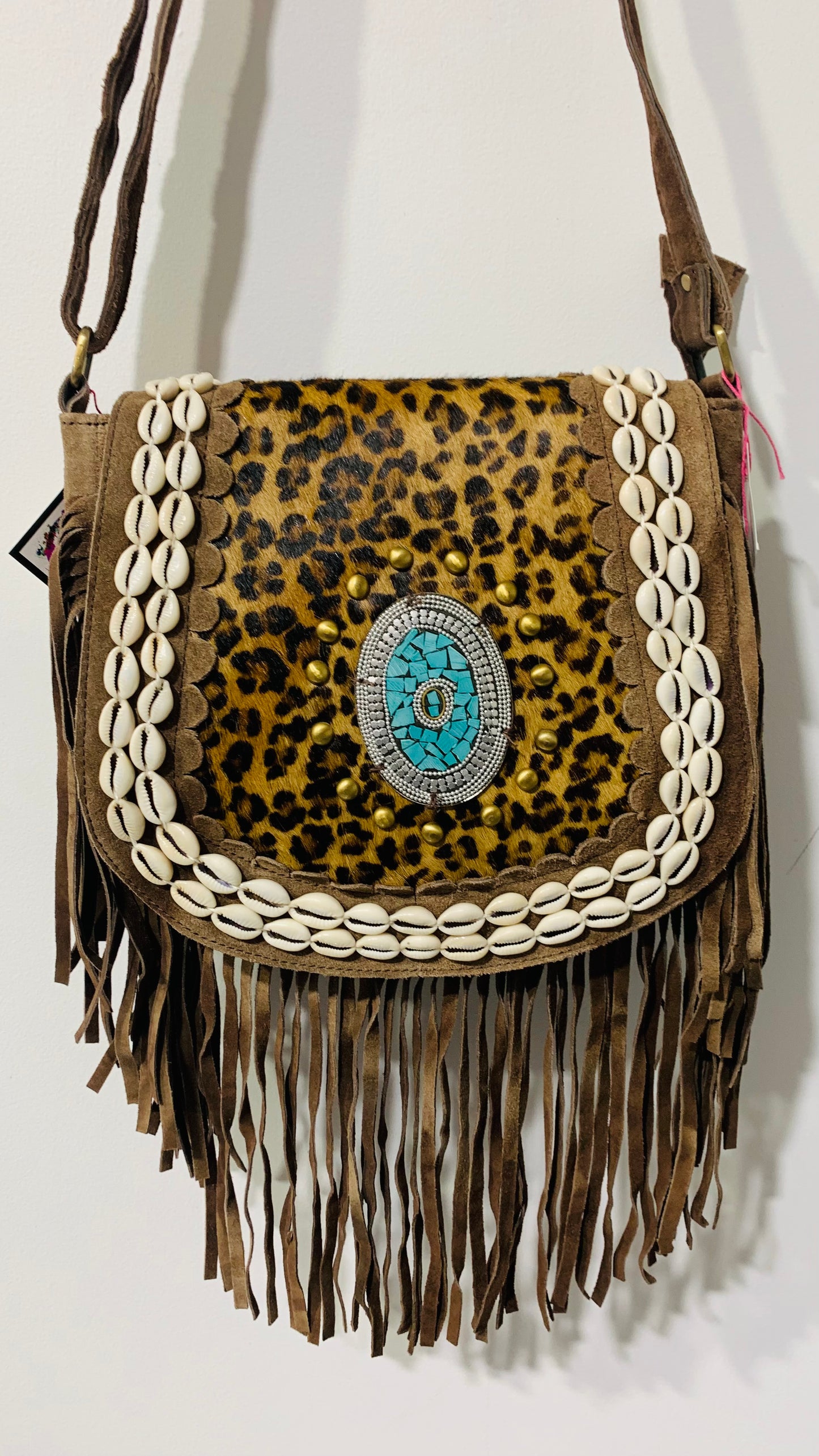 BOHO HANDCRAFTED GENUINE SUEDE LEATHER BAG #205557