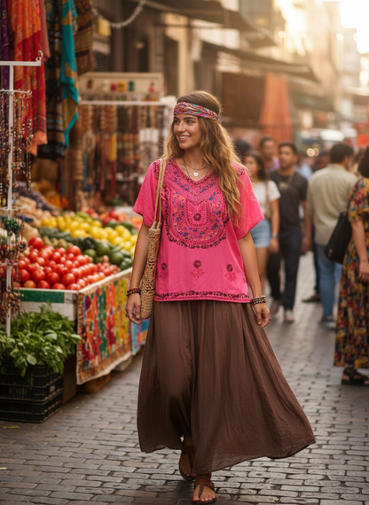 Bohemian handcrafted Top # TOP0025