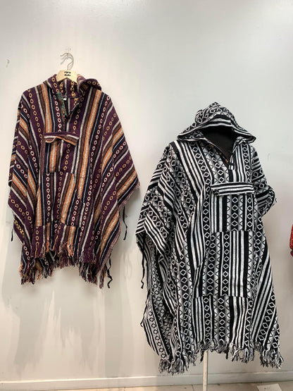 Handcrafted Hoodie Unisex Mexican poncho #767785