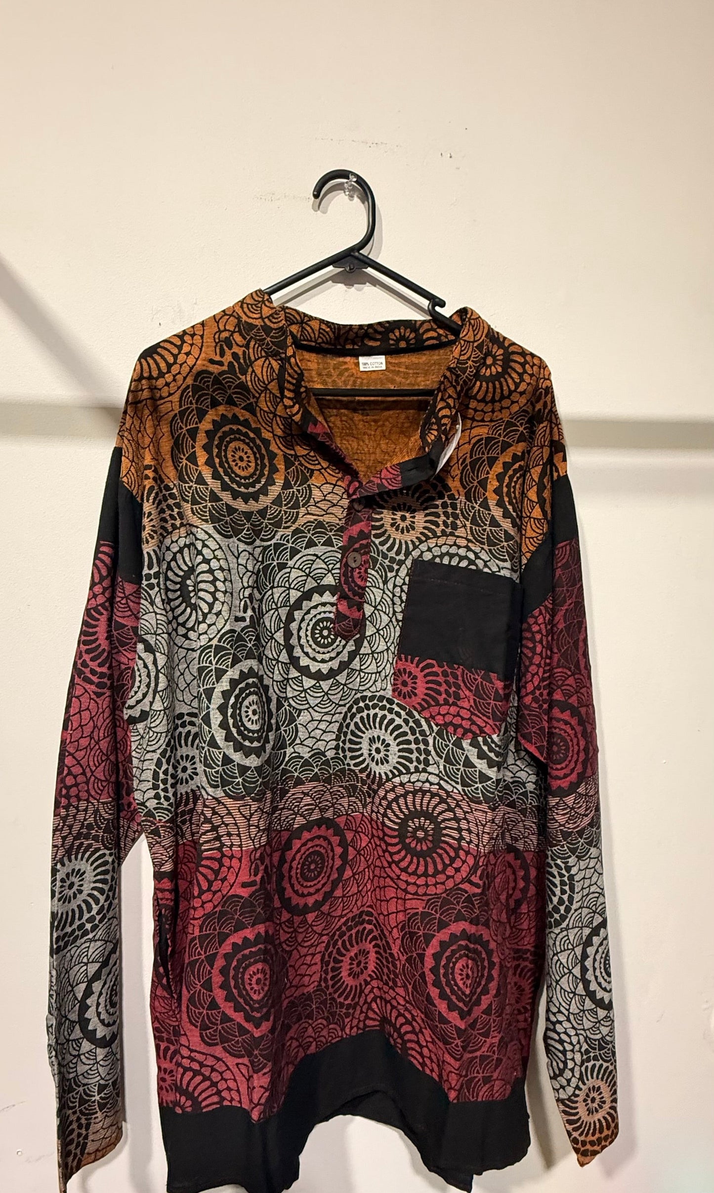 Bohemian handcrafted cotton Kurta # KURT623