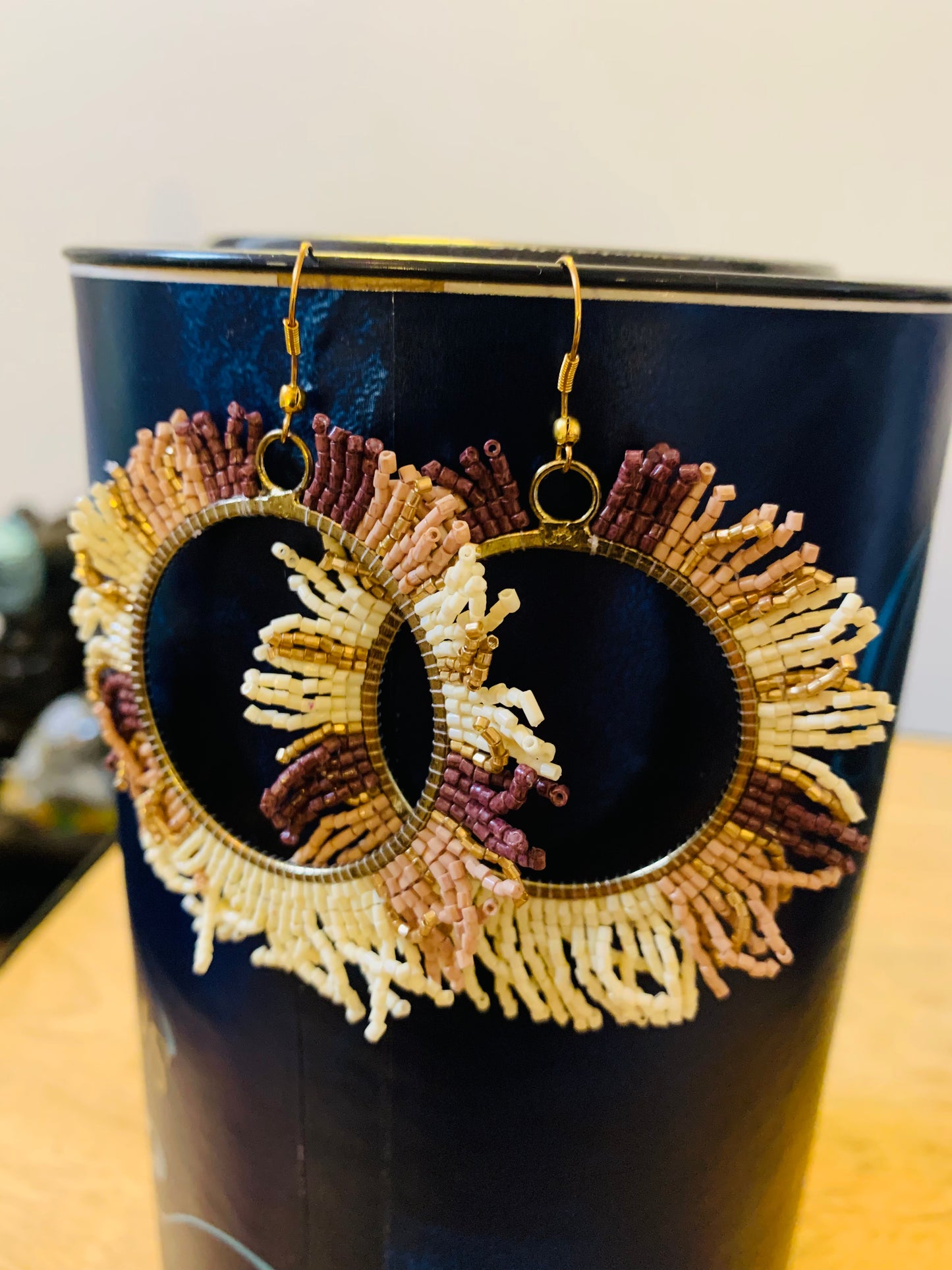 BOHEMIAN HANDCRAFTED ROUND EARRINGS #EAR111