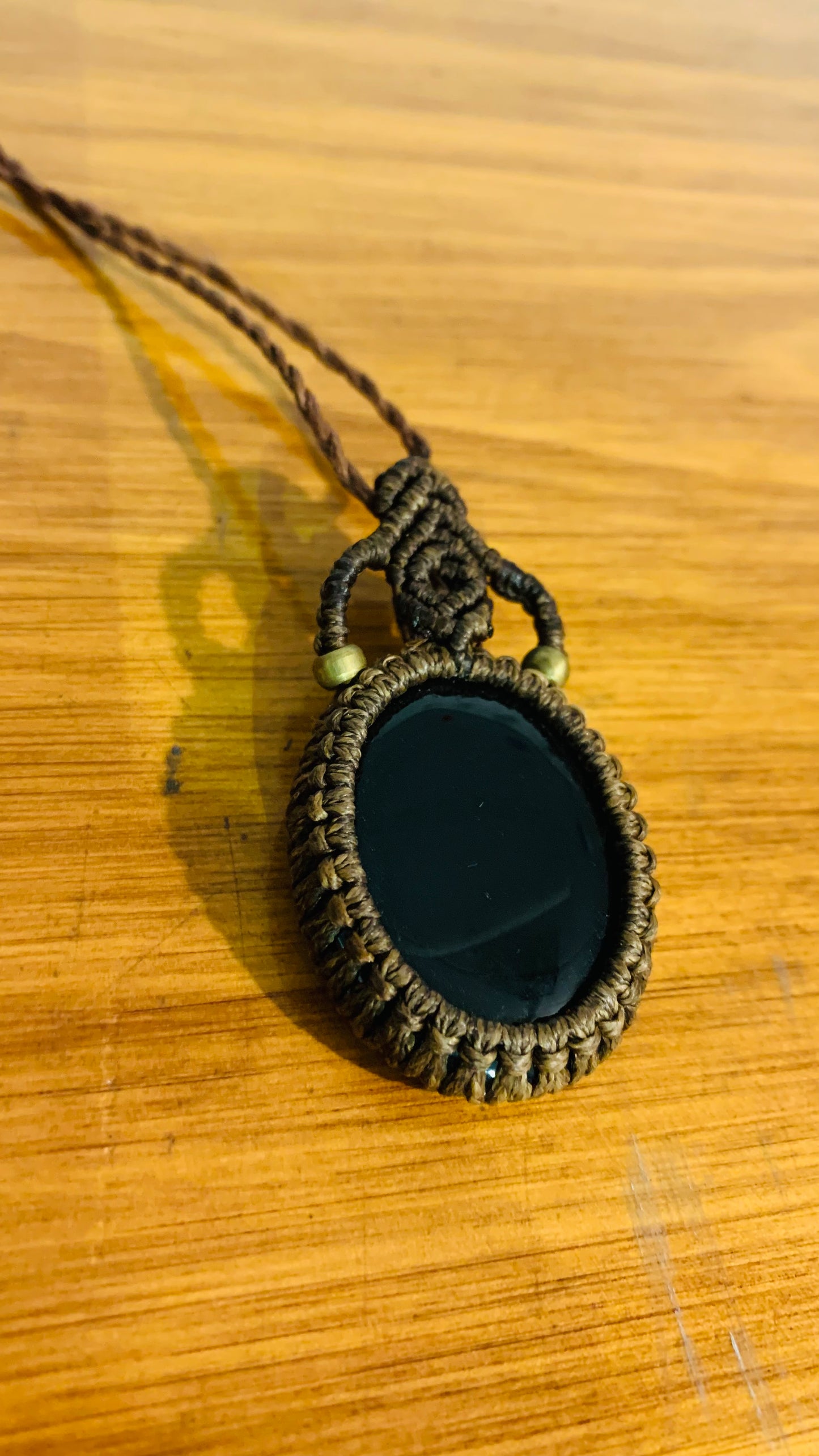 Bohemian style handcrafted Macrame necklace # 5