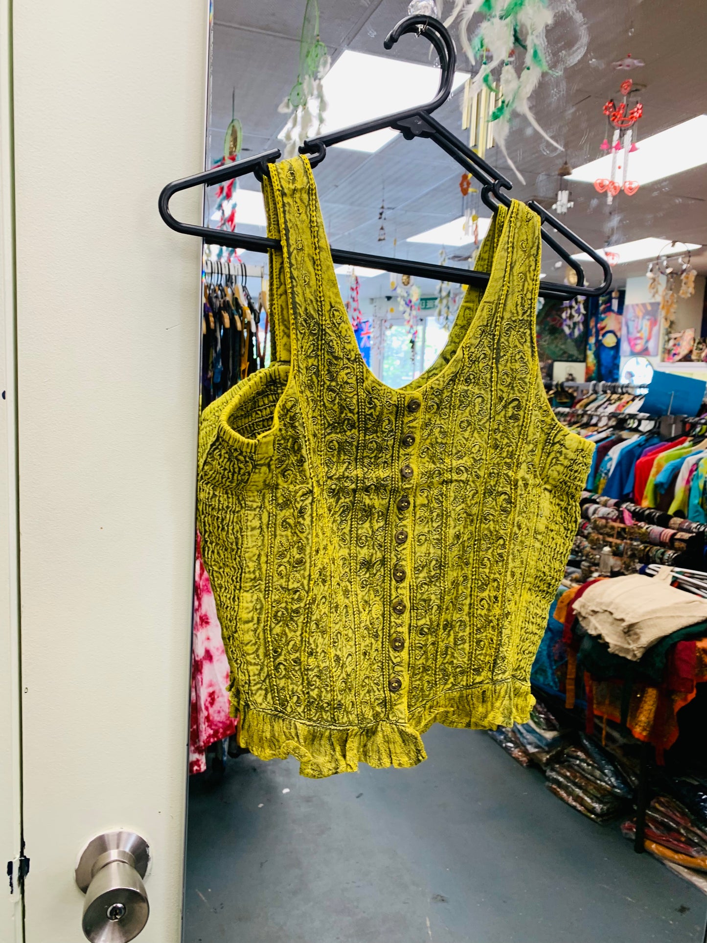 Bohemian Handcrafted Waist coat Crop Top #CRTOP103