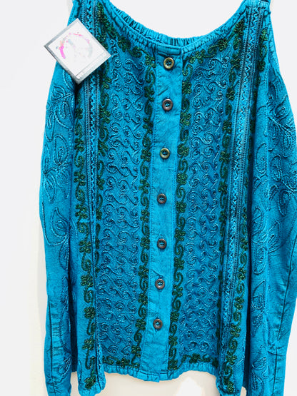 Bohemian Handcrafted Crop Top #CRTOP105