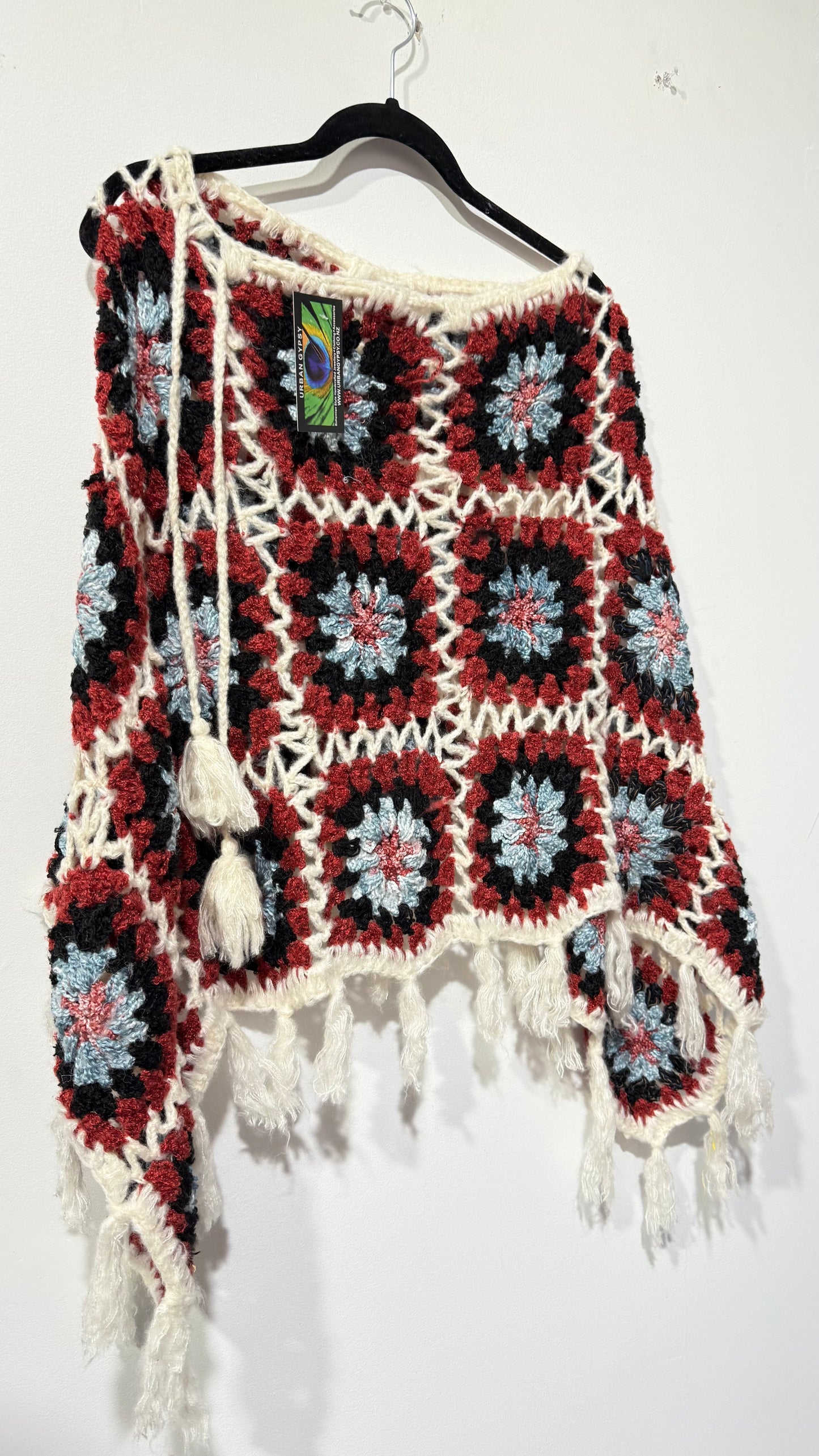 Handcrafted Crochet poncho #36
