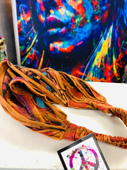 Bohemian handcrafted razor cut Unisex Headband # HB2201