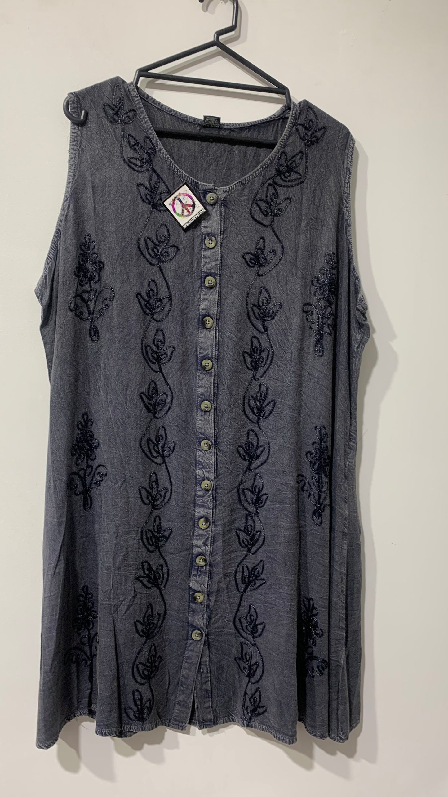 Bohemian style handcrafted Midi dress #46262