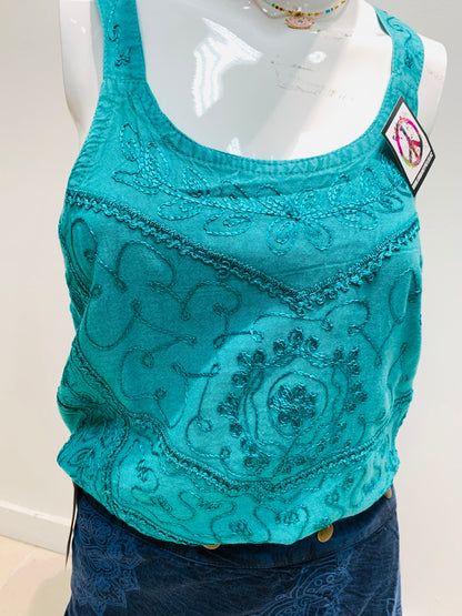 Bohemian Handcrafted Crop Top #CRTOP106