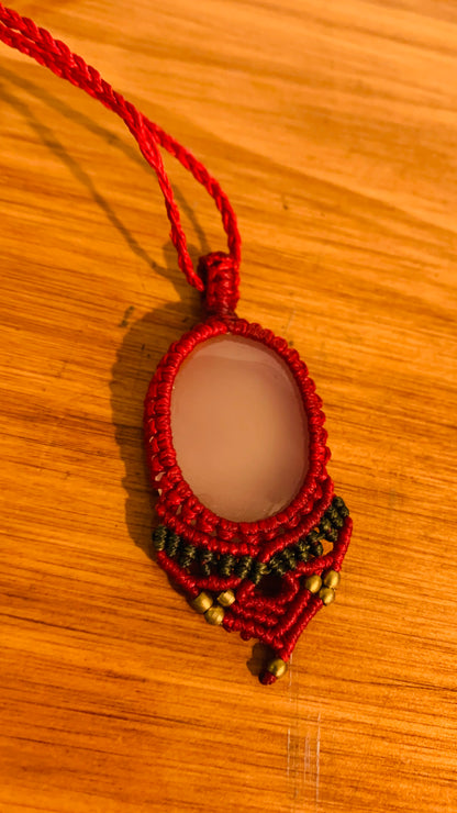 Bohemian style handcrafted Macrame necklace # 9
