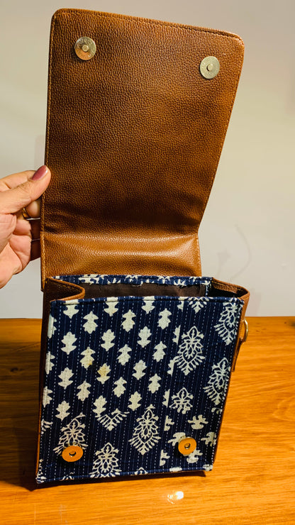 BOHEMIAN HANDCRAFTED PU LEATHER HANDBAG # 3331