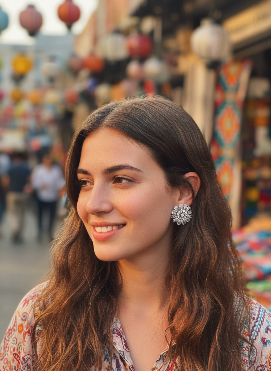 BOHEMIAN EARRING WITH SEQUENCE #EAR117