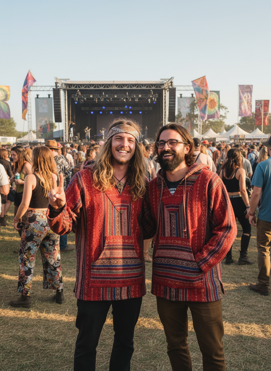 Bohemian style handcrafted UNISEX Gringo Hoodie  #017606