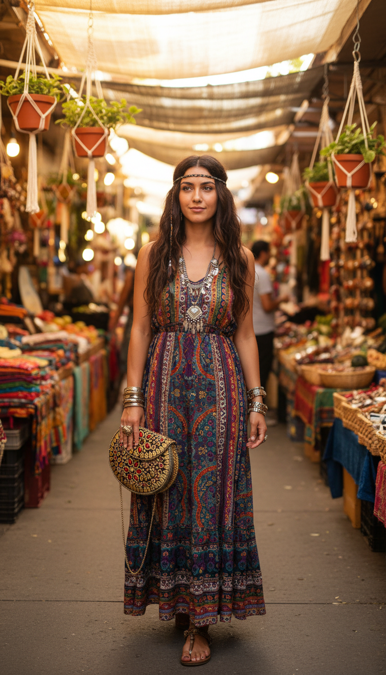 Bohemian style handcrafted metal / Brass Clutch CLEARANCE #90274