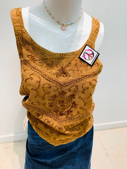 Bohemian Handcrafted Crop Top #CRTOP106