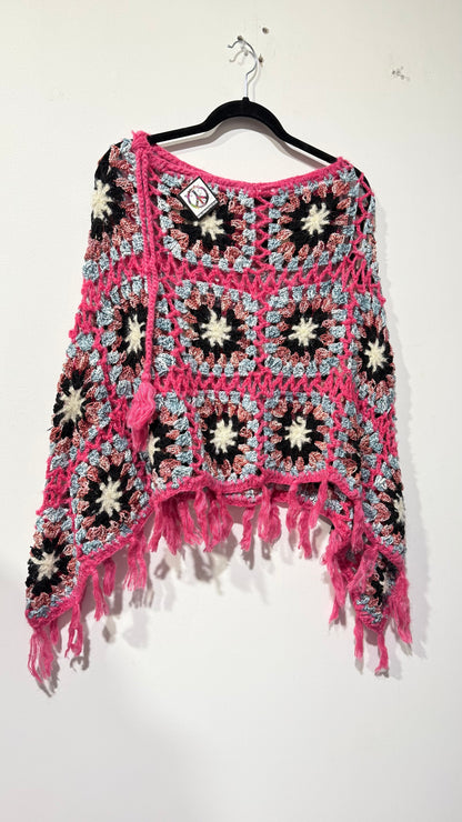 Handcrafted Crochet poncho #31