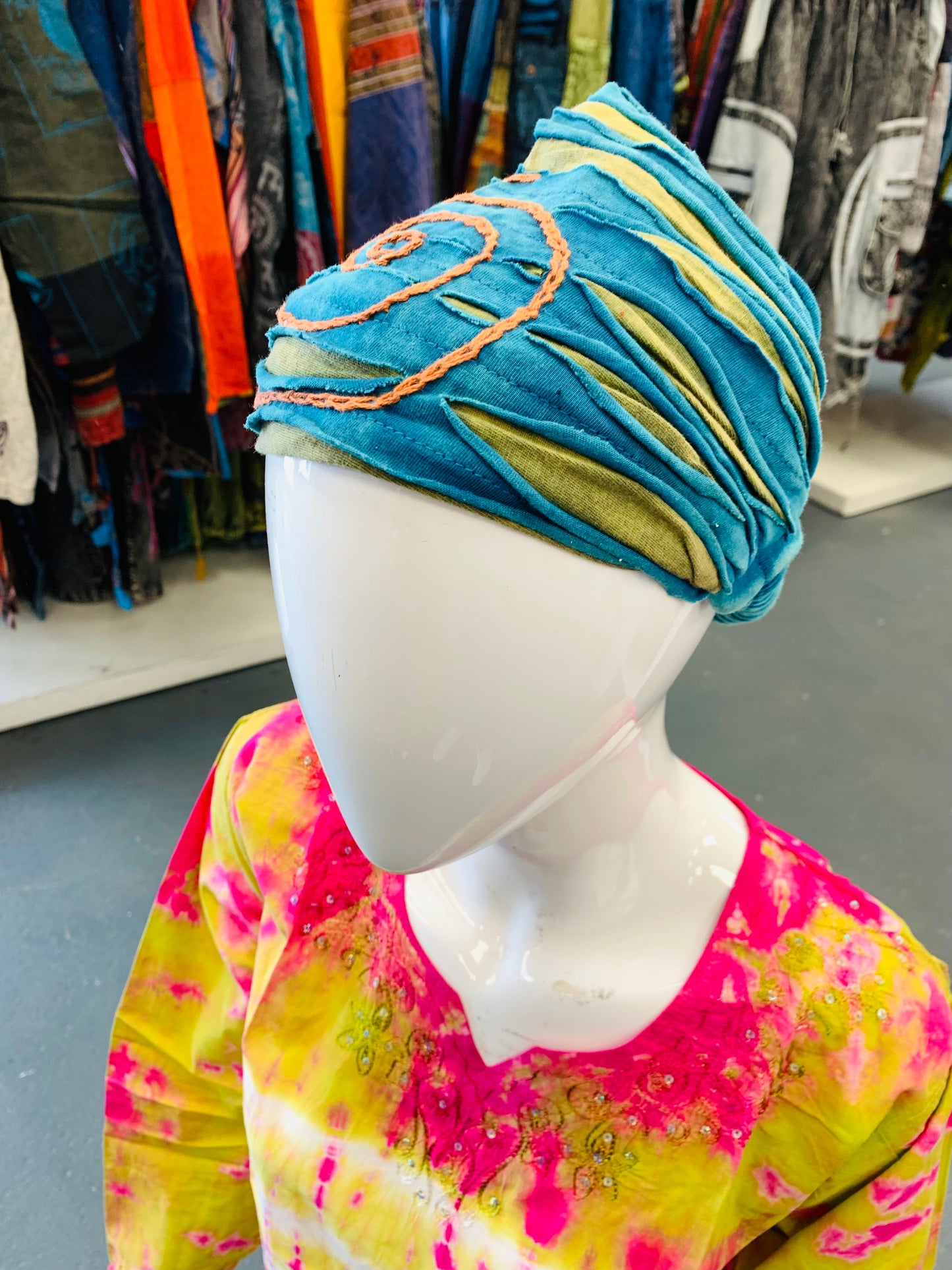 Bohemian handcrafted Embroidered Unisex Headband # HB2202