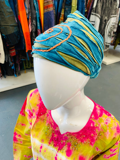 Bohemian handcrafted Embroidered Unisex Headband # HB2202