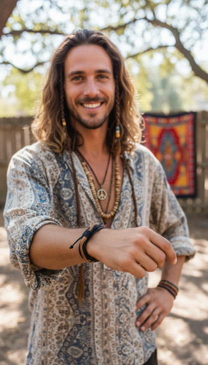 BOHEMIAN LEATHER UNISEX BRACELETS #BR17