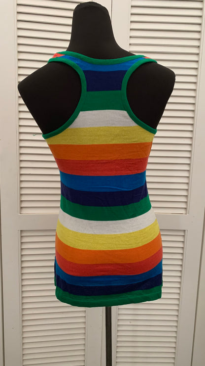 Bohemian style handcrafted Happy tank Top #0499